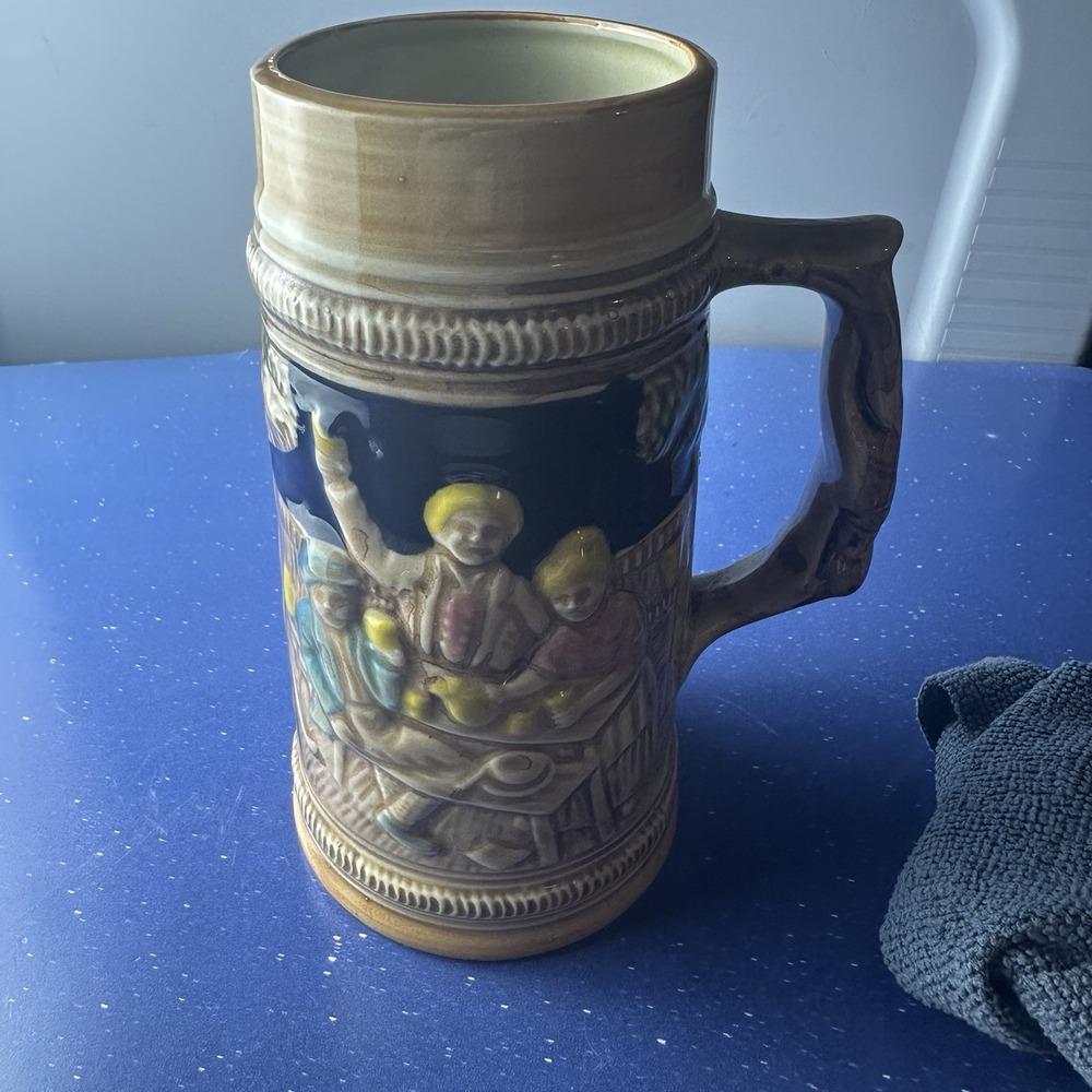 German Ceramic Vintage Beer Stein Collectible